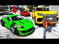 Franklin Importing Luxury Cars for His Dealership in GTA 5 | SHINCHAN and CHOP