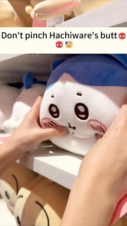 Don't pinch Hachiware's butt #cute #usagi #chiikawa #toys #hachiware
