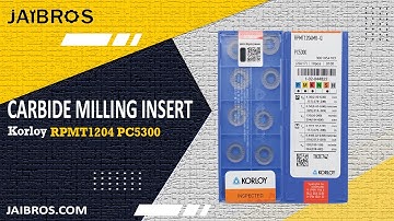 KORLOY - R6 Carbide Insert RPMT1204 PC5300 Grade - Jaibros (CNC Machine Tools)