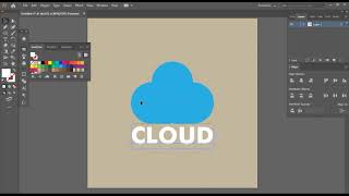 How to create a cloud icon in Illustrator