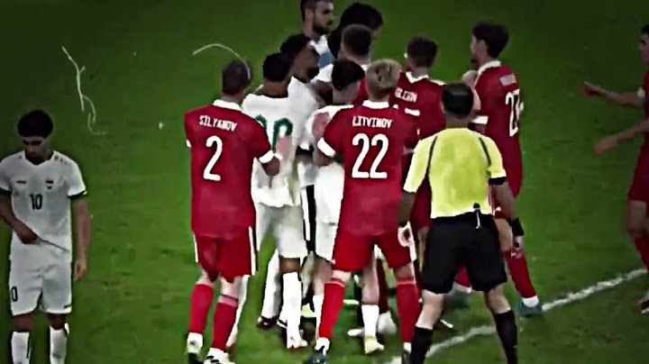 عركه المنتخب العراقي مع روسيا شوفو جلال حسن اشسوه بيهم 🔥🔥