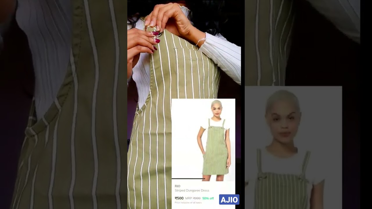 AJIO Dungaree dress Haul