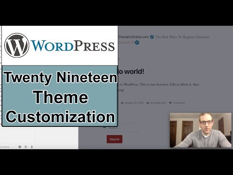 WordPress: Twenty Nineteen Theme Customization