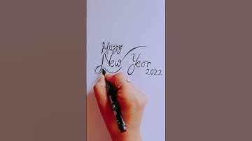 #3D Drawing Happy New year #2022 | #How to Draw happy new year 2022| #drawCalligraphy #happynewyear