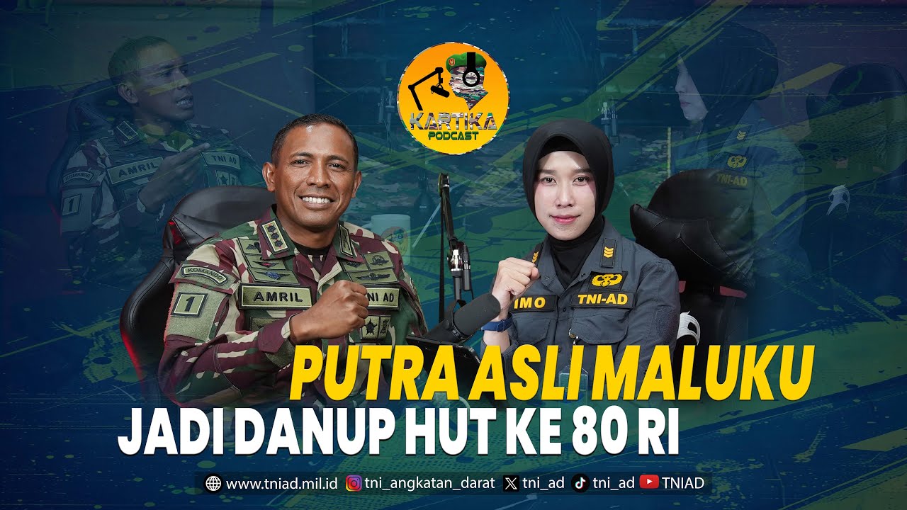 Putra asli Maluku jadi komandan upacara HUT Ke 80 RI | Kartika Podcast