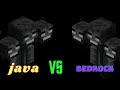 Java Vs Bedrock (Wither Edition) who's toughest ? | survival hard difficulty