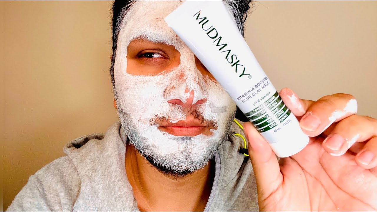 MudMasky VitaminA Booster Blue Clay Mask Exfoliation MudMask 