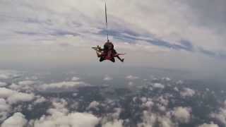 Anna braves a 10,000ft skydive over Barnstable!