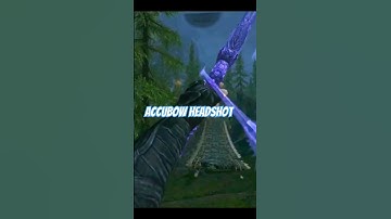 Accubow is Back Baby! - First headshot New Accubow 😂🏹 #skyrim #shorts #skyrimvr #accubow
