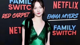 Emma Myers on the 'Family Switch' red carpet