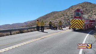 Highway 74 back open after vehicle goes over the side of road near Vista Point