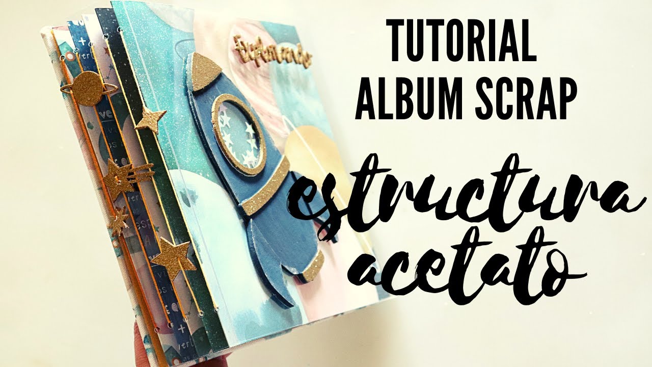 🚀ALBUM KARIMOPOLIS 👩‍🚀👉aprovecha papeles doble cara con esta encuadernación FACIL✂ESTRUCTURA ACETATO