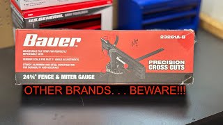 NEW PRODUCT! Bauer Fence/Miter Gauge under $45?! From @harborfreight