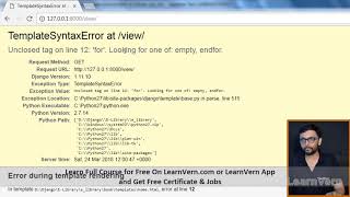 How To Apply Filters and Loops In the Templates In Django? | Free On LearnVern