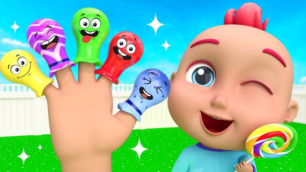Lollipop Colors Song + Finger Family Song | RaydenCoco Kids Songs & Nursery Rhymes