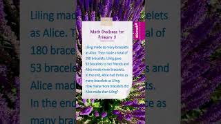 Grade 3 Math Quiz 22: Solve the Primary 3 Word Problem