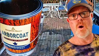 Why I might stop staining decks with Benjamin Moore Arborcoat translucent classic oil finish