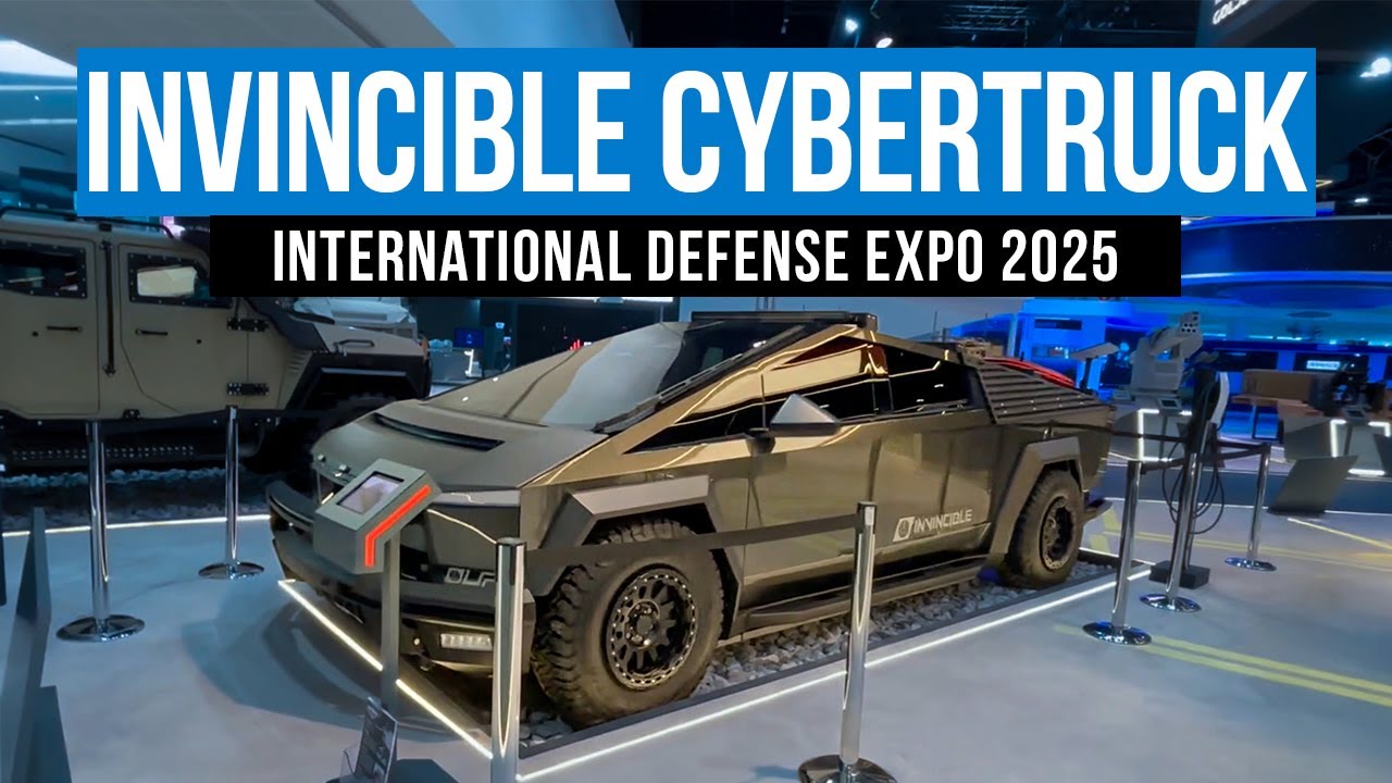 Unplugged Performance INVINCIBLE Tesla Cybertruck debuts @ IDEX International Defense Expo 2025