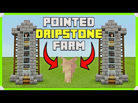 How To Build A Pointed Dripstone Farm In Minecraft Bedrock (MCPE/Xbox/PS4/Switch/Windows10)