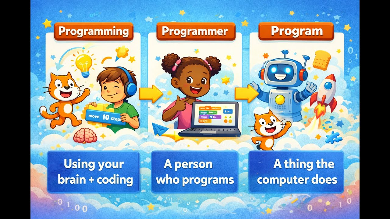 Programming, Program, Programmer - Explained in 4 Minutes! (For Kids)