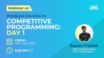 Problem Solving in Competitive Programming | Part 1