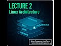 Lecture 2: Linux Architecture &amp; System Programming Crash Course | System Overview &amp; Components