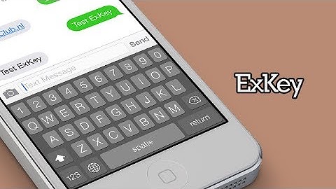 ExKey - iOS 7 Keyboard Tweak (Cydia)