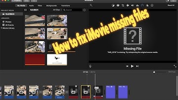 How to fix iMovie missing files