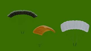 Parachute Green Screen VFX Footage For After Effects & Premiere Pro