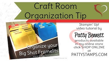 Organize Big Shot Framelits in your Craft Room with Patty Bennett