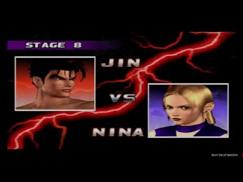 Tekken 3 Jin Arcade PS1 Gameplay