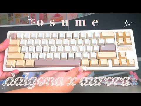 unboxing the dalgona x aurora keyboard 🐻☕ - YouTube