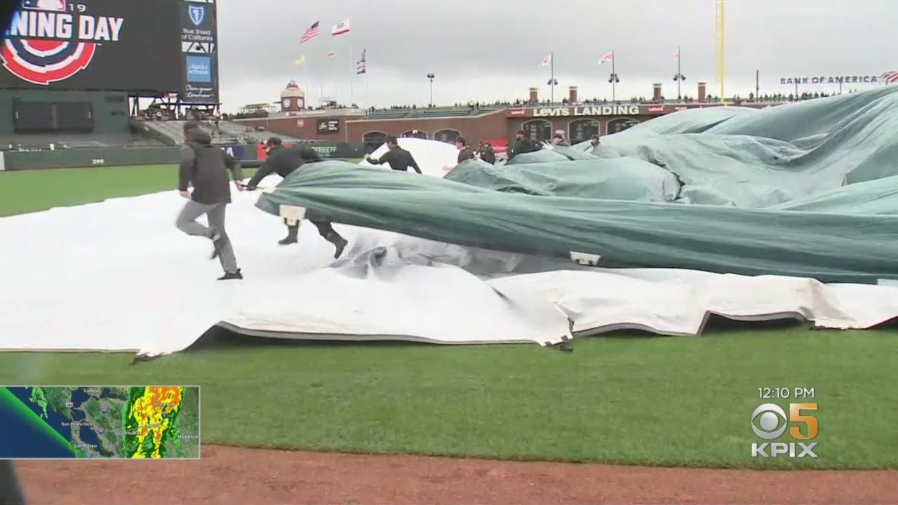 SF Giants, Grounds Crew Gear Up For Opening Day At Oracle Park - YouTube