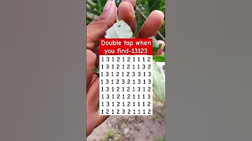 Double tap when you find-13123 #shorts #puzzlegame #brainteasers