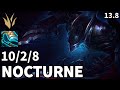 Nocturne Jungle vs Kindred - KR Master | Patch 13.8