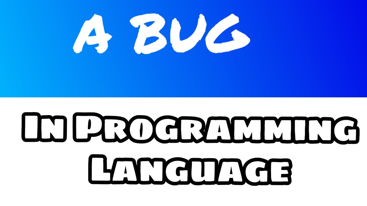 [HINDI] What is a Bug in a programming language - YouTube