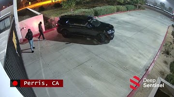 Masked Intruders Stopped at Closed Business Gate by Real-time Security | Deep Sentinel Interventions