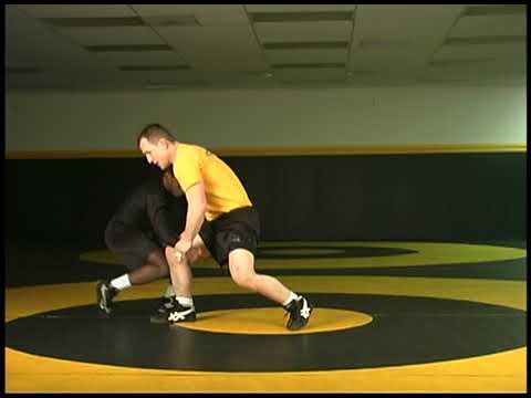Defending High Crotch on the Mat:  Far Leg Step Over Opponent Squares Capture Wrist
