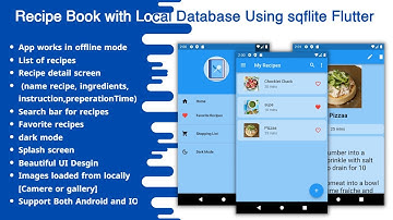 Create a Local Database in Flutter Using sqflite -  Full Recipe Book