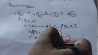 9. NFA with e- moves and its Extended transition fuction Wealth