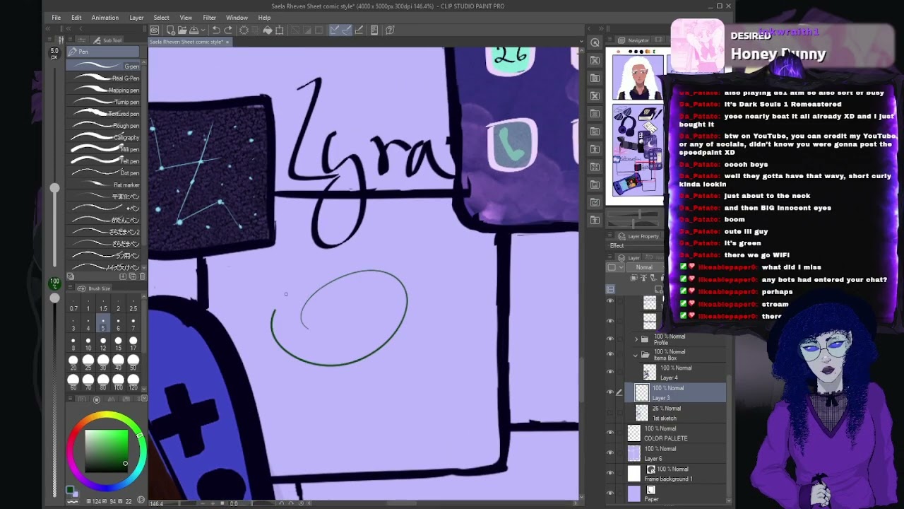 Finally finishing a Character sheet. Just chatting and chilling (2)