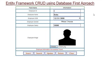 Update data using entity framework database first approach in asp.net - Part 4