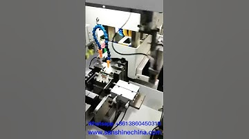 Rectangular core flat wire standing up layout coil winding robot (SS-RF01) #machine #coiling #wire