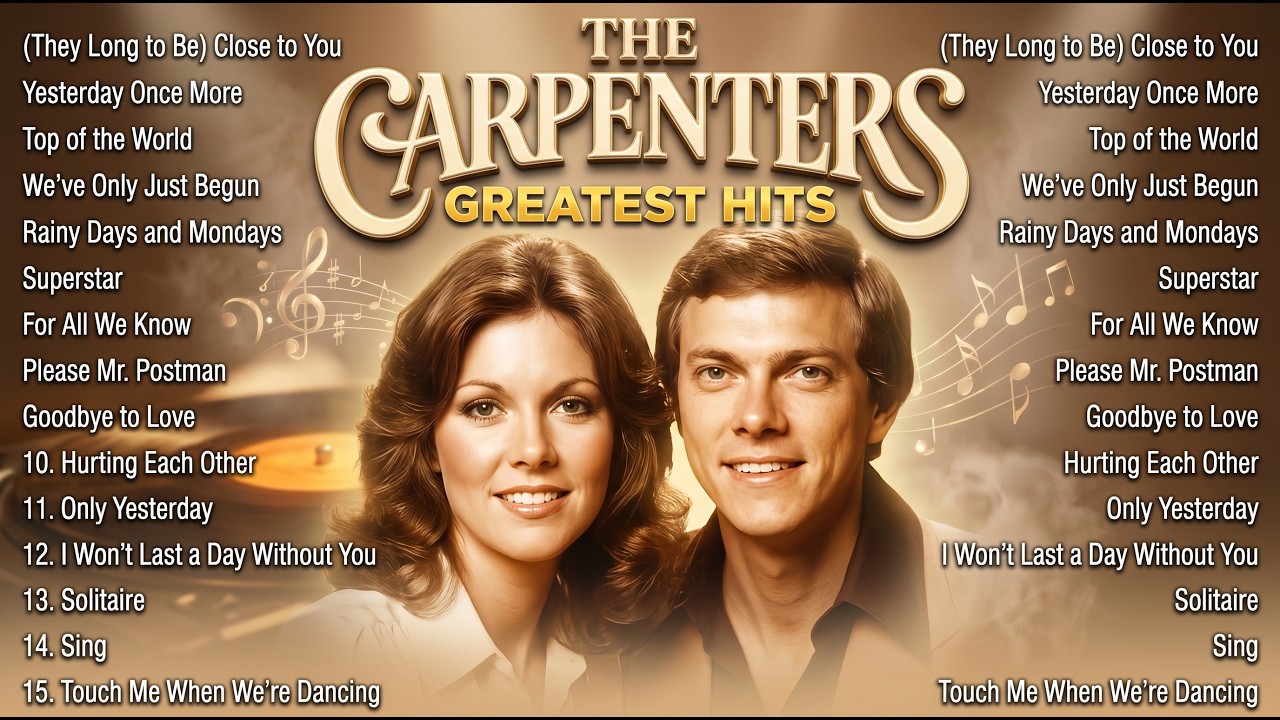 💛 The Carpenters Greatest Hits | Songs Wrapped in Warm Nostalgia