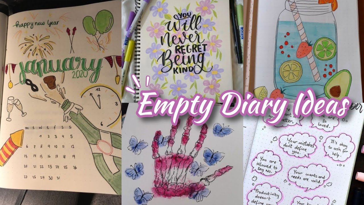 65+ Fun Ways To Fill Your Empty Notebook📚🎨🦩 | 