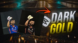 Best Dark Gold Cc Tutorial 🔥 | Capcut Dark Gold Cc Tutorial 🔥 | golden cc capcut | brown cc capcut