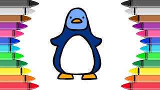 How to DRAW a King Penguin for Kids And Beginners screenshot 5