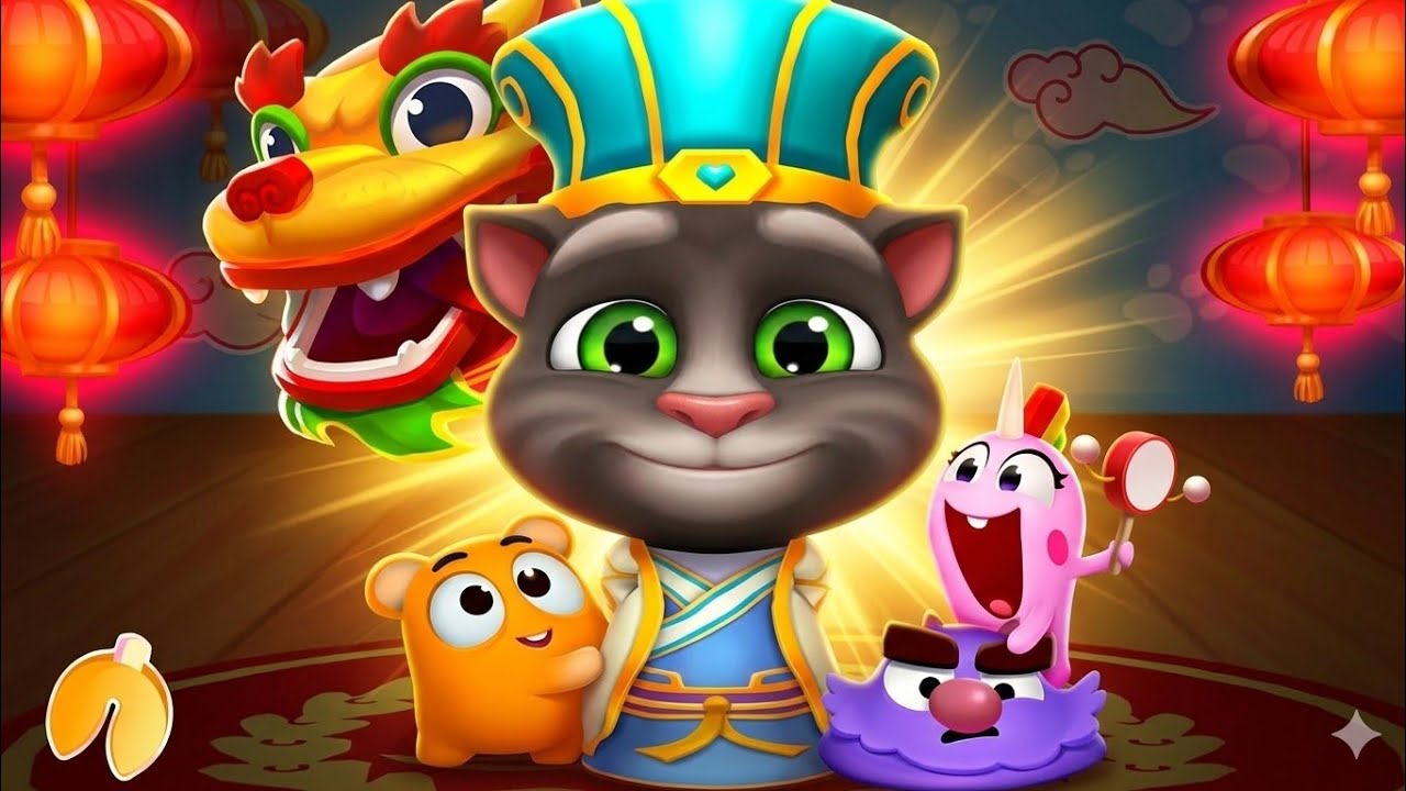 My Talking Tom 2 Lunar New Year update Gameplay Android ios 