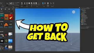 How To Get Your Toolbox Back In Roblox Studio Tutorial