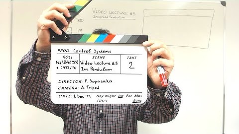 Video Lecture 5 - Inverted pendulum dynamics